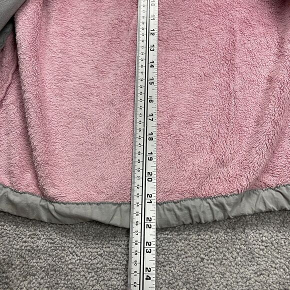 The North Face Fleece Jacket Kids Girls Medium Pink Gray Full Zip Outdoor Hiking - Picture 13 of 16